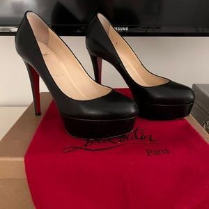Christian Louboutin Bianca 120mm black leather